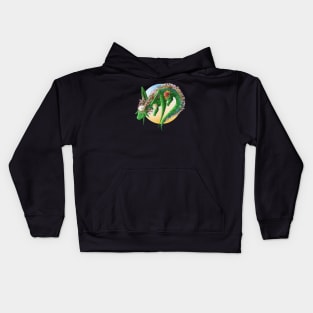 Kawaii Flower Dragon - With Background Kids Hoodie